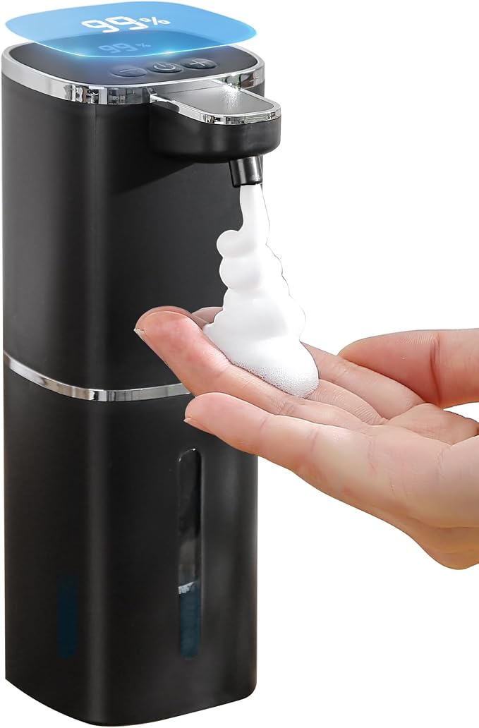 Automatic Foaming Soap Dispenser Touchless, USB Rechargeable Smart Hand Soap by DODOMEKIA