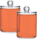 Coral Qtip Holder Organizer Dispenser Cotton Swabs Cans Plastic Jars by SHJI