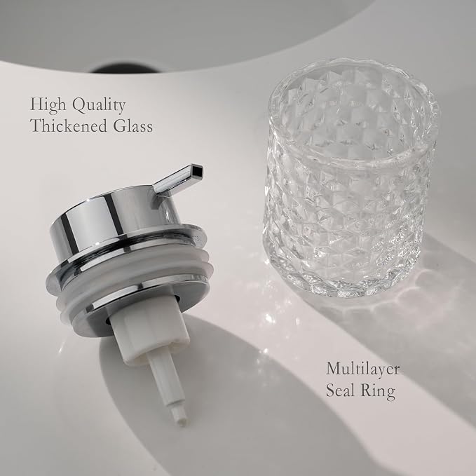 Hand Soap Dispenser Glass, Refillable Liquid Dispenser - Image 4