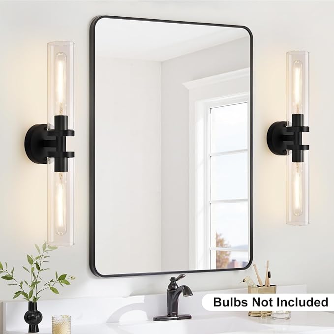 Matte Black Wall Sconces, Bathroom Sconces Wall Lighting - Image 6