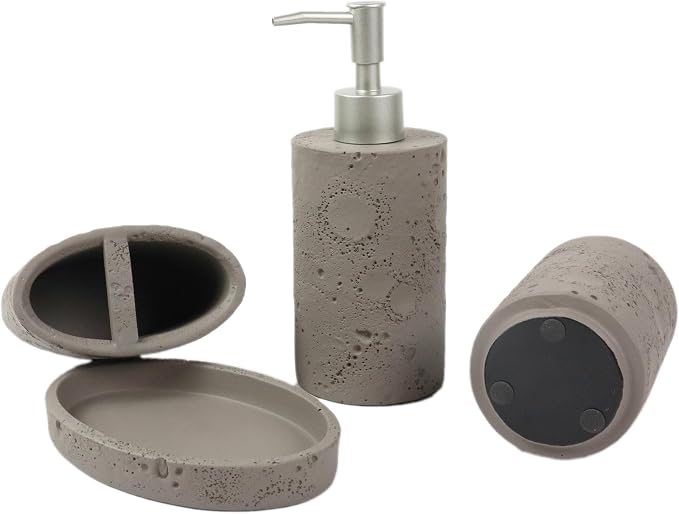Hymmah Meteorites Bathroom Accessories Set, Farmhouse Bathroom Decor, Contain - Image 3