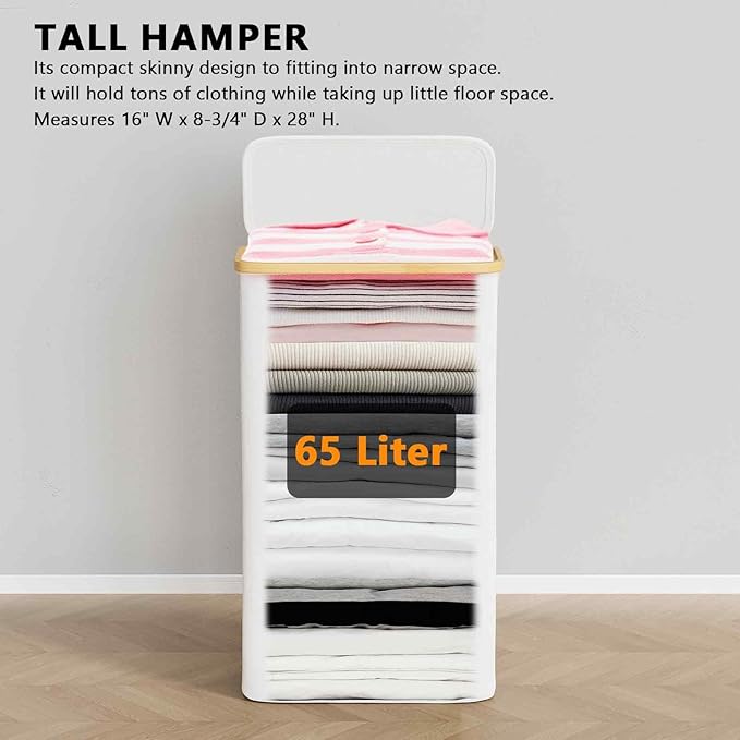 SpaceAid Slim Laundry Hamper - Image 2