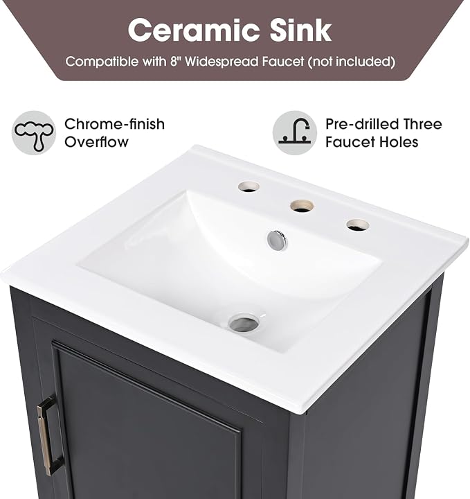 Bellemave 20-inch Bathroom Vanity - Image 6