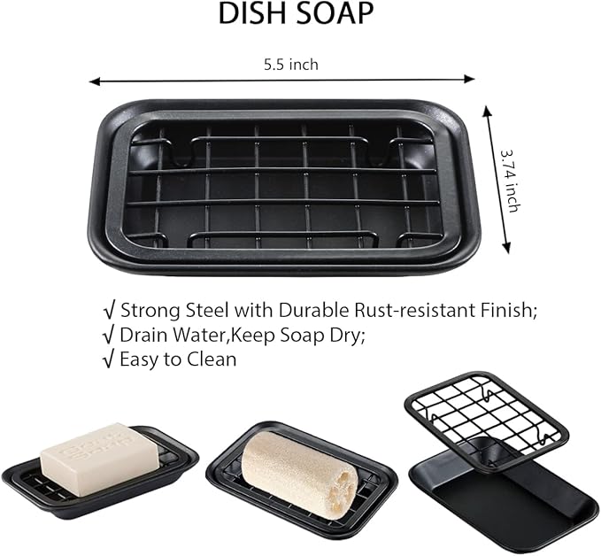 SheeChung 6Pcs Mason Jars Bathroom Accessories Set - Image 5