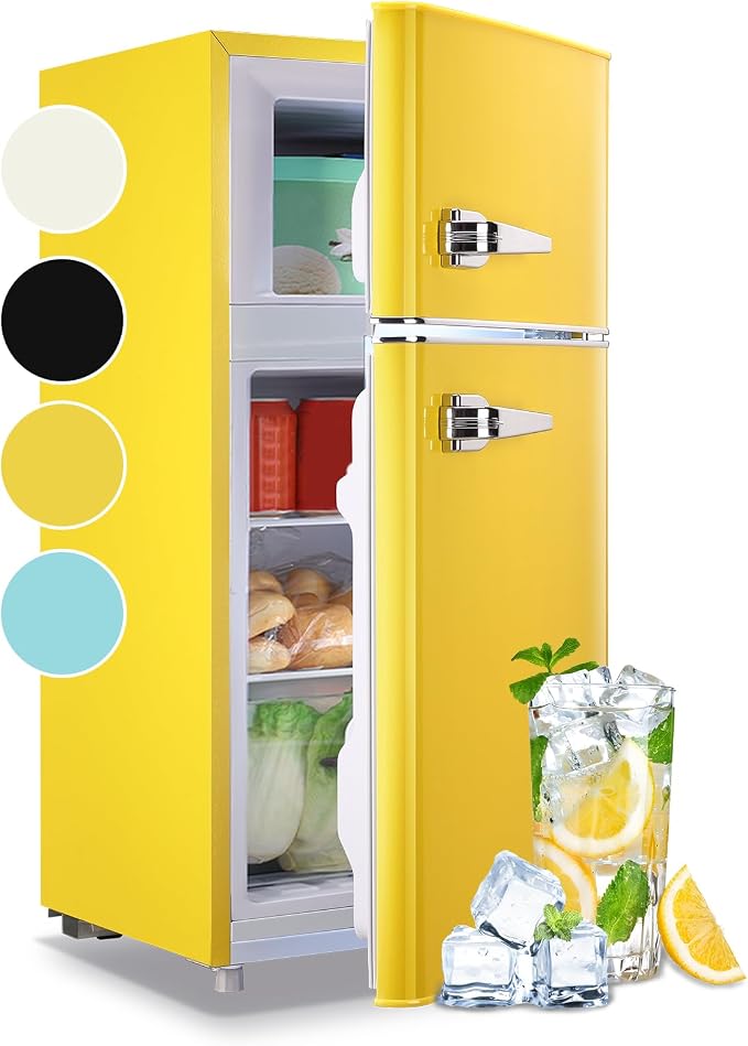 WANAI 3.5 Cu.ft Small Refrigerators Retro Mini Fridge by WANAI%C2%AE