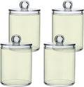 Beige Qtip Holder Organizer Dispenser Cotton Swabs Cans Plastic Jars by SHJI