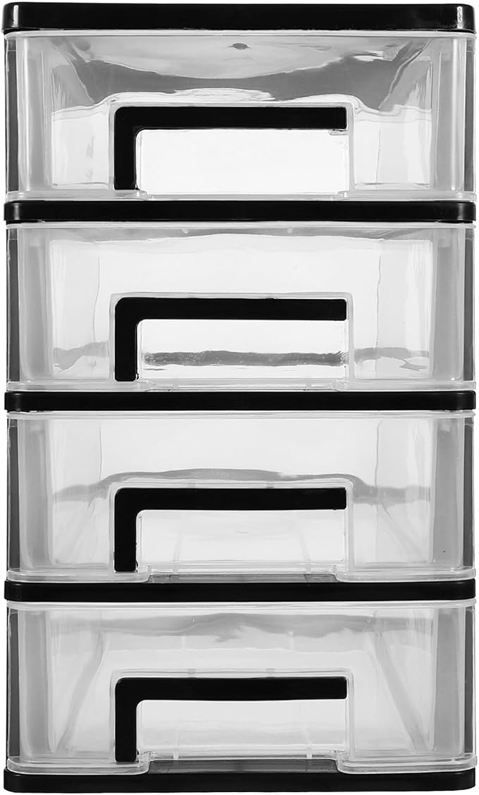 Beaupretty Elegant 4-layer Mini Storage Box Pp Plastic Desktop Drawer Type by Beaupretty