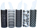 Cylinder Car Facial Tissue Holder, 5 Pack, 50 Tissues Per Cylinder, by Unknown