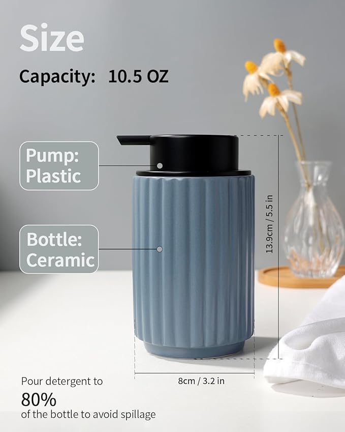 Foaming Soap Dispenser, Ceramic Foam Hand Soap Dispenser - Image 2