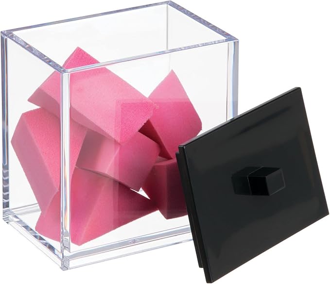 mDesign Plastic Rectangle Apothecary Canister - Image 9