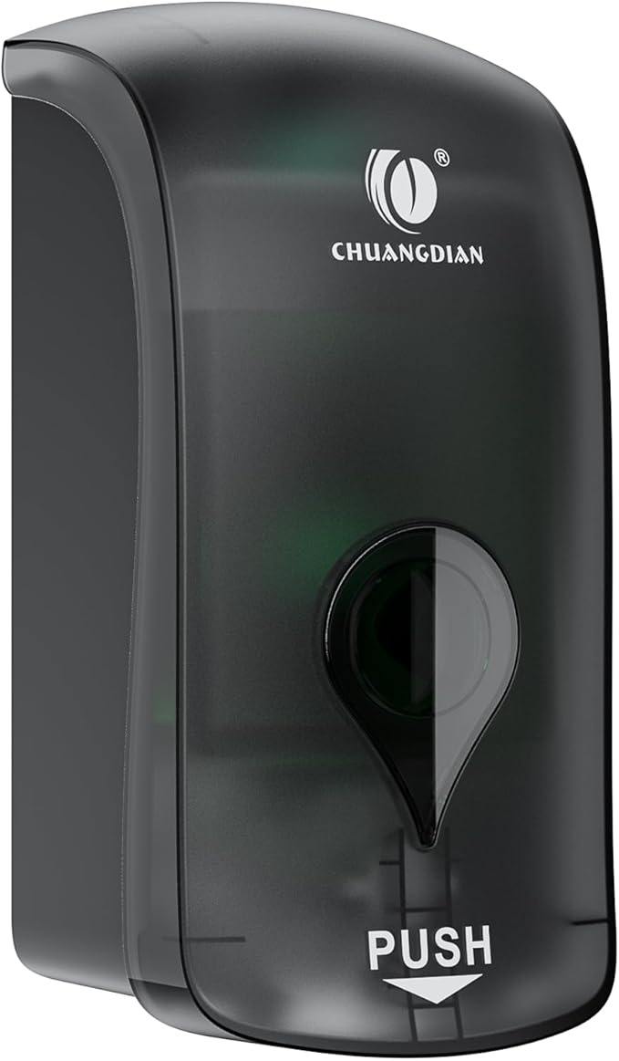 Foaming Hand Soap Dispenser, 35oz Manual Refillable Wall Mount Soap Dispenser by Chuangdian