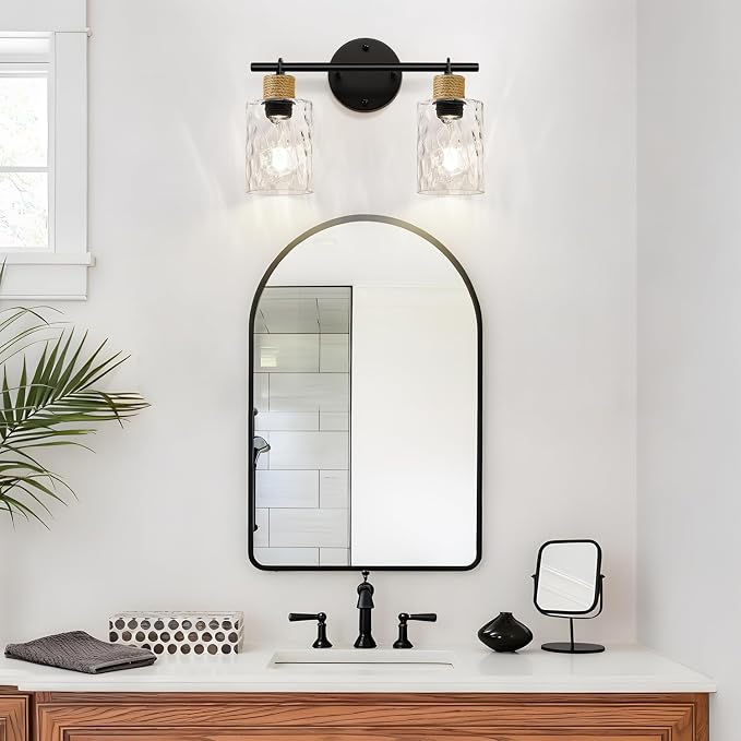 Bathroom Light Fixtures, 2-Light Coastal Vanity Lights - Image 6