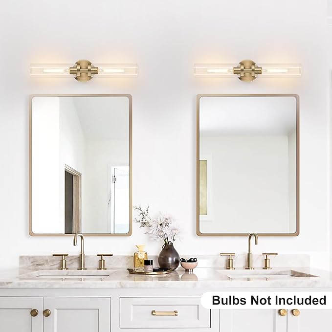 Brass Wall Sconces, Hardwired Bathroom Sconces Wall Lighting - Image 7