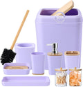 Purple Bathroom Accessories Set, 9 Piece Purple Bathroom Accessory Set by BetterbathroomwithXLHOME