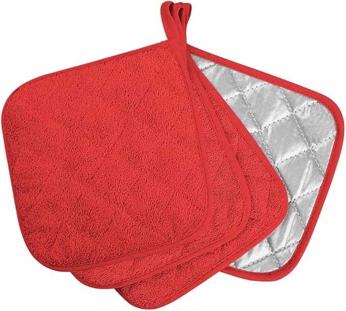 meioro 4-Pack Pot Holders for Kitchen High Heat Resistant Potholder, 100% by meioro