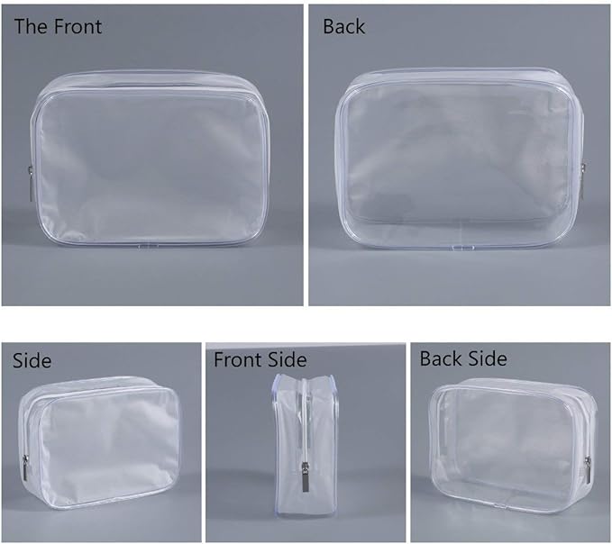 BEFORYOU 6 Pack Clear Toiletry Carry Pouch - Image 3