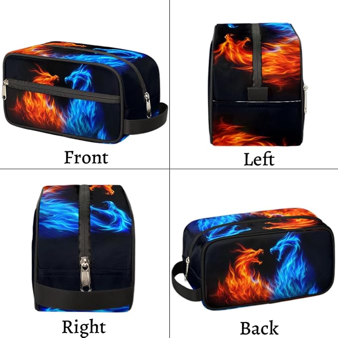 Abstract Fire Dragon Kids Toiletry Bag - Image 7
