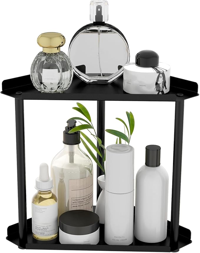FLE Corner Bathroom Counter Organizer, Bathroom Organizer Countertop, by FLE