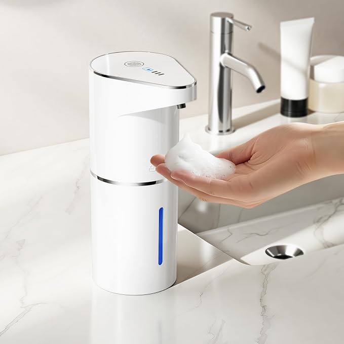 Automatic Soap Dispenser, Touchless Hand Wall Mount Rechargeable 3 Gear by Fantictas