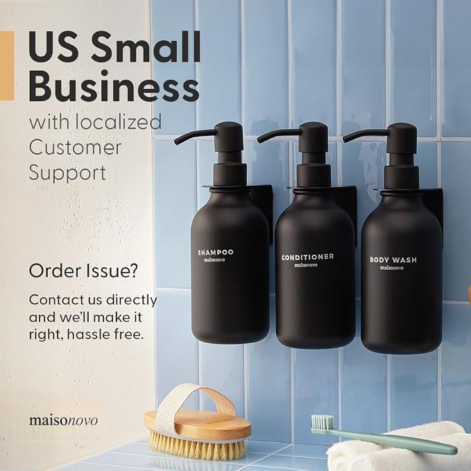 MaisoNovo Refillable Shampoo and Conditioner Bottles - Image 8