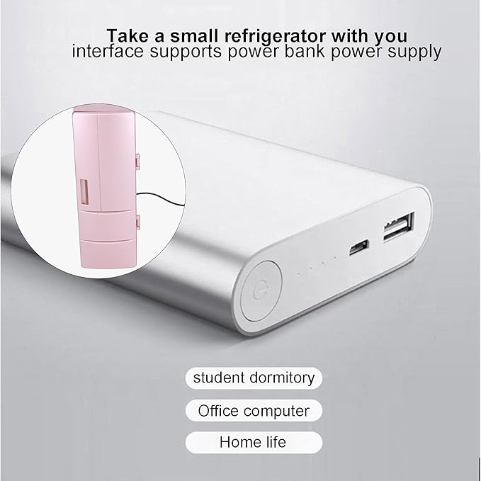 Topyond Mini Refrigerator 12 x 8.5 x 25cm, Small Fridge, Compact Mini Fridge - Image 7