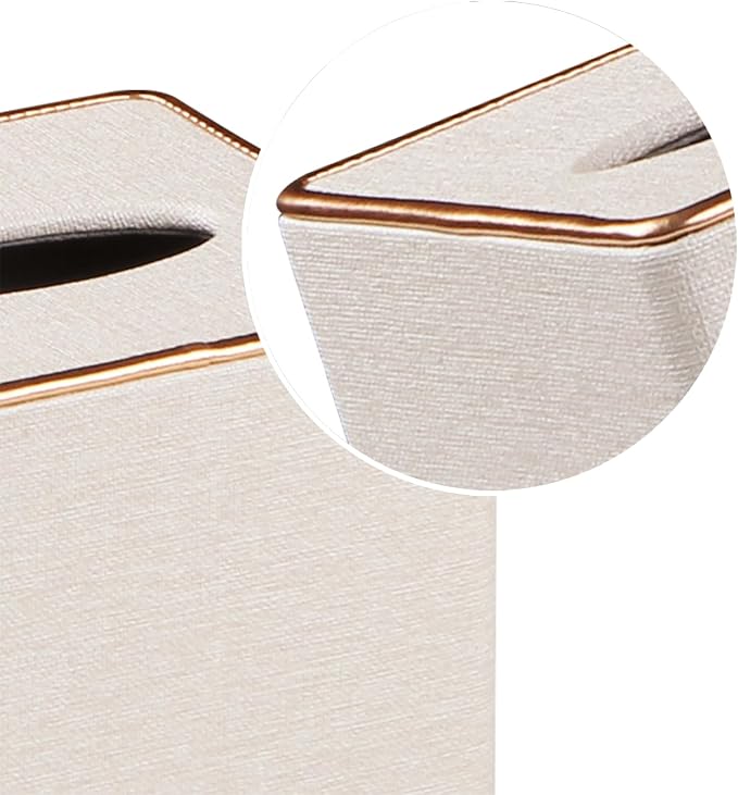 Leather Tissue Box Cover Square, Decorative Cube Tissue Box Holder - Image 6
