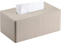 KINGFOM PU Leather Tissue Box Cover Rectangular Tissue Box Holder by KingfomLeatherHomeOfficeDecor