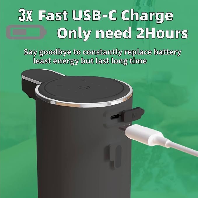 2 Pack Automatic Soap Dispenser, Touchless Foaming Soap Dispenser Bathroom - Image 4