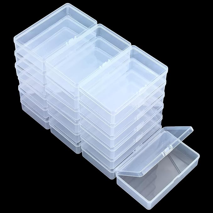19 Pack Rectangular Clear Plastic Storage Containers Box - Image 7