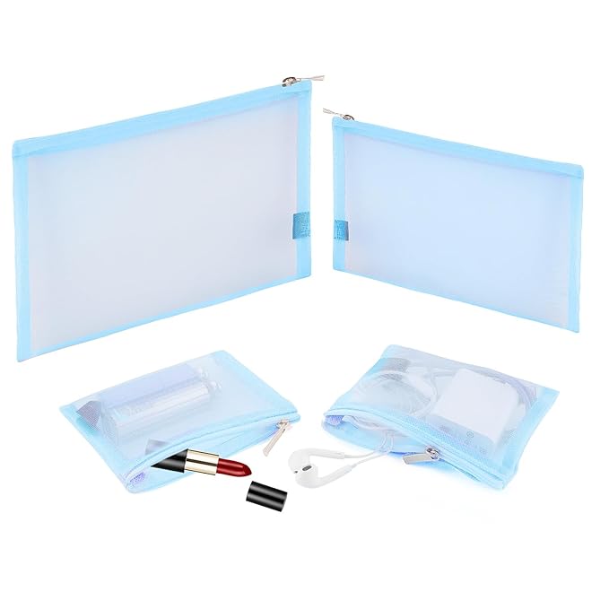 EASYFUN Mesh Pouch, Make up Bag by EASYFUN