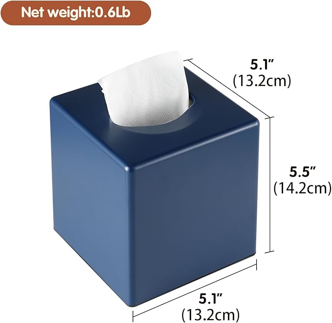 Tissue Box Cover, Square Facial Tissue Holder Storage - Image 3