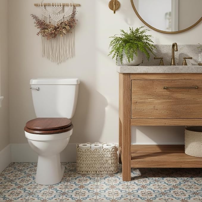 Toilet Paper Storage Basket, Boho Decorative Scalloped Baskets, Coastal - Image 2