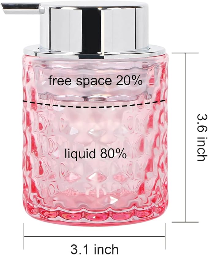 10 Oz Glass Hand Soap Dispenser - Image 7