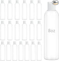 20 Pack 8 oz Clear Plastic Bottles by ZLEVEAYN
