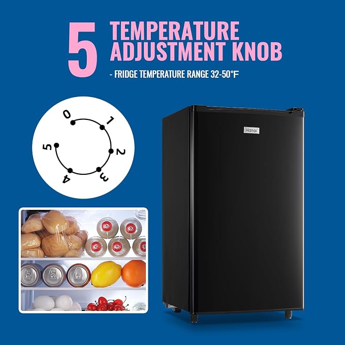 WANAI 3.2 Cu.Ft Mini Fridge - Image 4