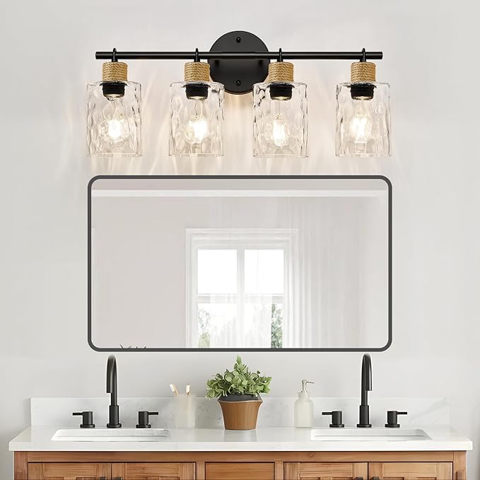 Bathroom Light Fixtures, 4-Light Coastal Vanity Lights - Image 5