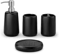 vancasso Ceramic Bathroom Accessories Set 4 Piece, Soap Dispenser by vancasso