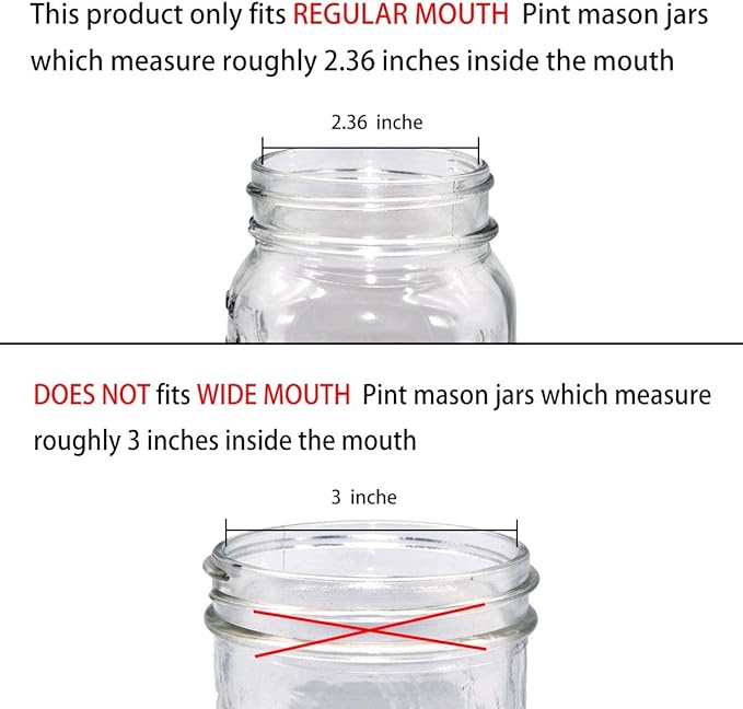 Amolliar Mason Jar Foaming Soap Dispenser Pump Lids, Foaming Pump Replacement - Image 4
