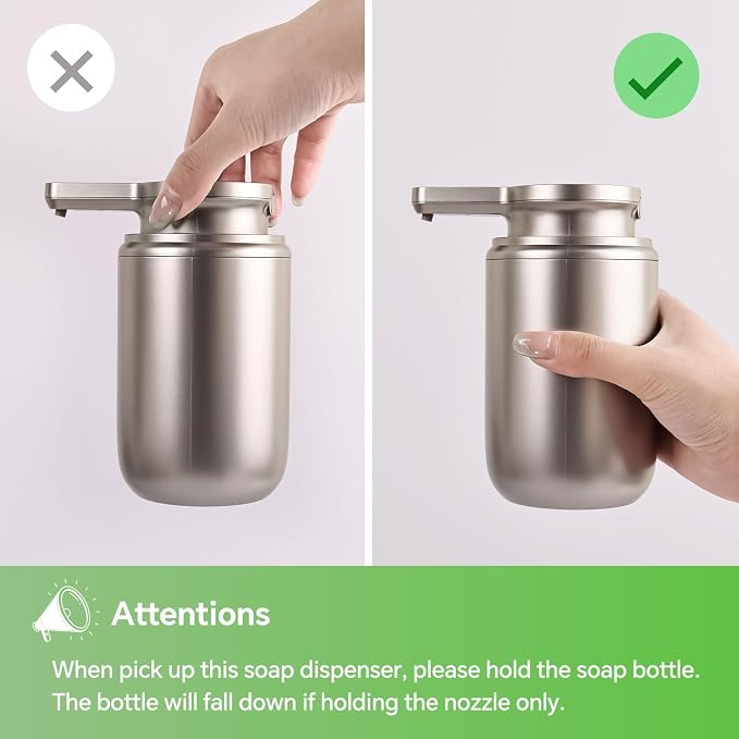 LAOPAO Automatic Foaming Soap Dispenser Plastic, Rechargeable Touchless Foam - Image 8