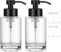 Foaming Soap Dispenser Set, 12 Oz Glass Hand Soap Dispenser by JiatuA