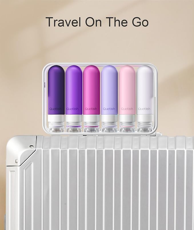 Quatish Travel Bottles for Toiletries 6 Pack, Original Patented Leakproof 3 oz - Image 6