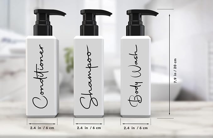 Spa-Inspired Refillable Shampoo and Conditioner Bottles - Image 2