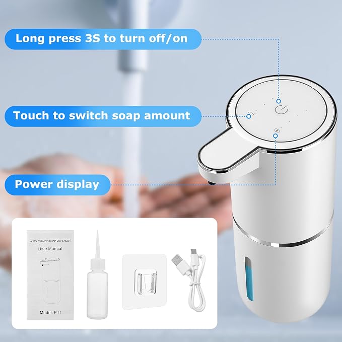 4 Pack Automatic Soap Dispenser, Liquid Soap Dispenser Touchless, 12.8oz/380ml - Image 3