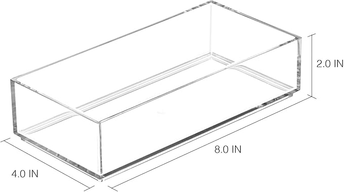 iDesign Clarity Plastic Drawer Organizer - Image 10
