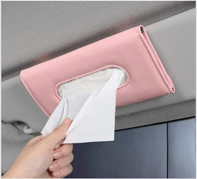 Car Tissue Holder, Sun Visor Napkin Holder, Backseat Napkin Case, Premium - Image 5