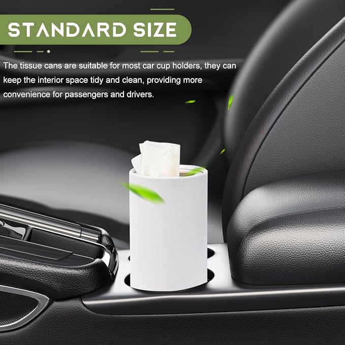 4 PCS Car Tissue Holder, Quick Convenient Refill Cylinder Facial Tissue Holder - Image 4