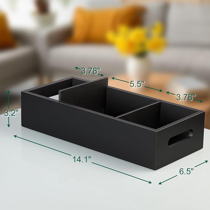 14 Inch Bathroom Basket with Removable Dividers - Image 3