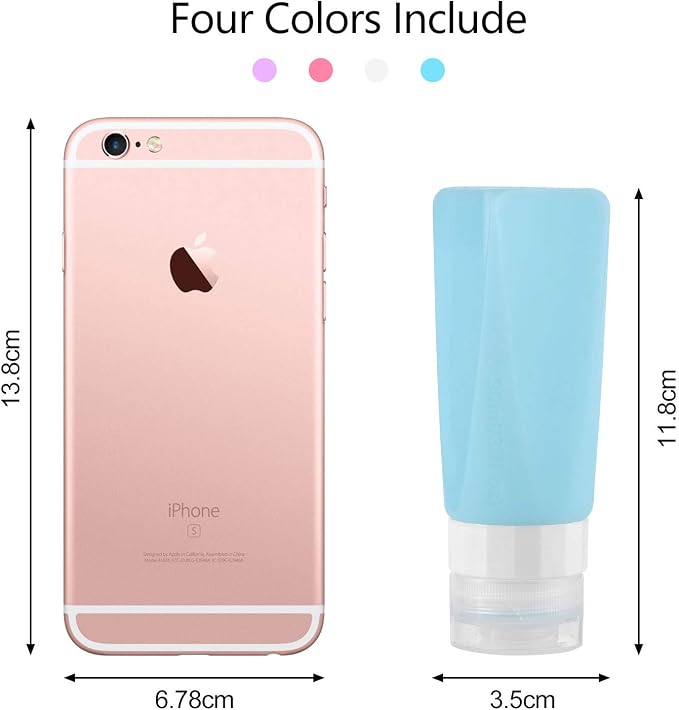Travel Bottles Leak Proof, 3 oz TSA Approved Silicone Squeezable, Refillable - Image 8