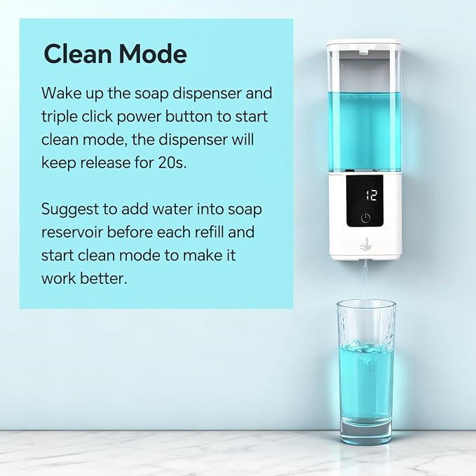 LAOPAO Automatic Soap Dispenser Wall Mount Rechargeable Liquid Soap Pump - Image 6