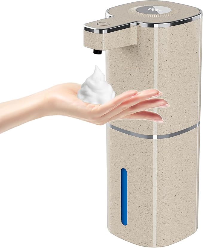 Automatic Foaming Soap Dispenser, Touchless Rechargeable Hand Soap Dispenser by Poaoed